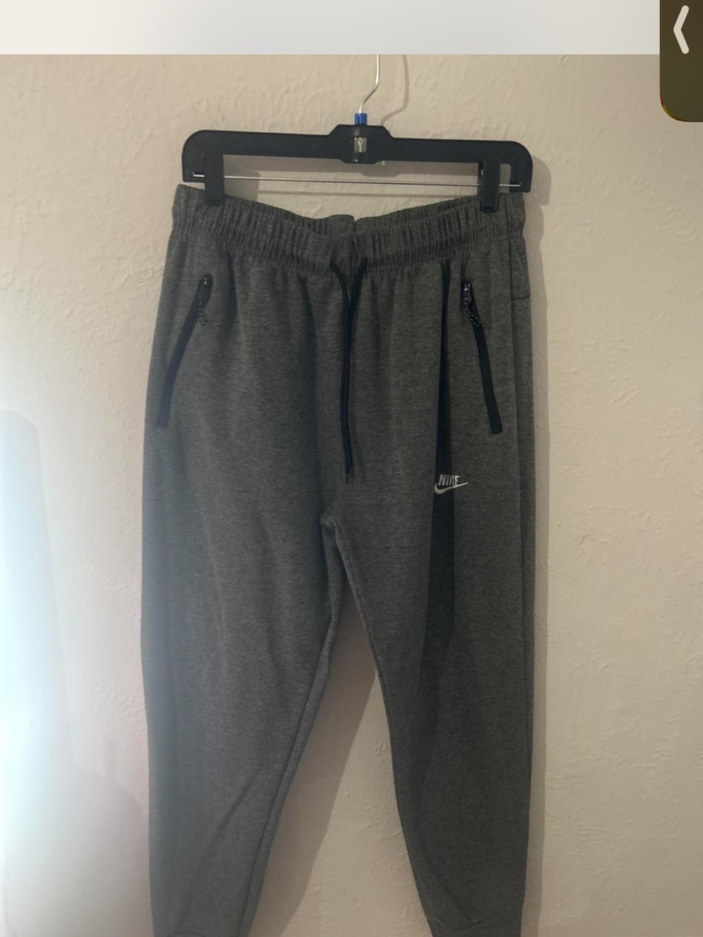 2 Pair Nike Men’s Dark Gray Zip-Pocket Joggers